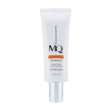 کرم ضد آفتاب رنگی ام کیو (MQ) مدل Natural Beige حجم 55 میلی‌‌ لیتر