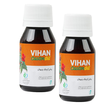 روغن کرچک ویهان کد 24301 حجم 40 میلی‌ لیتر بسته 2 عددی