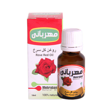 روغن گل سرخ مهربانی (Mehrabani) مدل 001 حجم 18 میلی‌لیتر