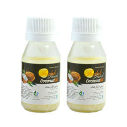 روغن نارگیل فدک (Fadak) مدل coconut oil حجم 50 میلی‌لیتر بسته 2 عددی