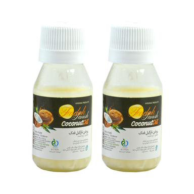 روغن نارگیل فدک (Fadak) مدل coconut oil حجم 50 میلی‌لیتر بسته 2 عددی