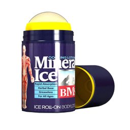 ژل خنک کننده ضد درد بی ام اس (BMS) سری Mineral Ice رول غلطکی بسته 4 عددی حجم 85 میلی‌لیتر