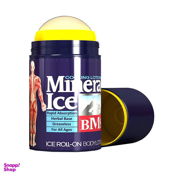 ژل خنک کننده ضد درد بی ام اس (BMS) سری Mineral Ice رول غلطکی بسته 4 عددی حجم 85 میلی‌لیتر