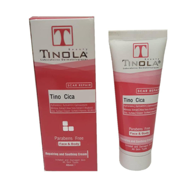 کرم ترمیم کننده پوست تینولا بیوتی (Tinola beauty) مدل تینو سیکا حجم 40 میلی‌لیتر