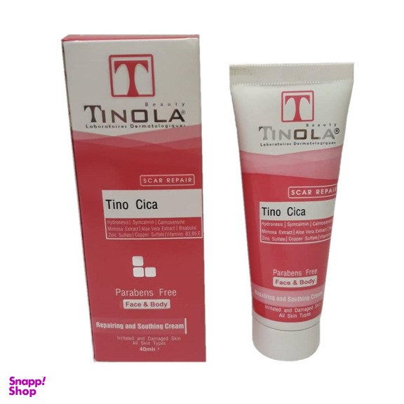 کرم ترمیم کننده پوست تینولا بیوتی (Tinola beauty) مدل تینو سیکا حجم 40 میلی‌لیتر