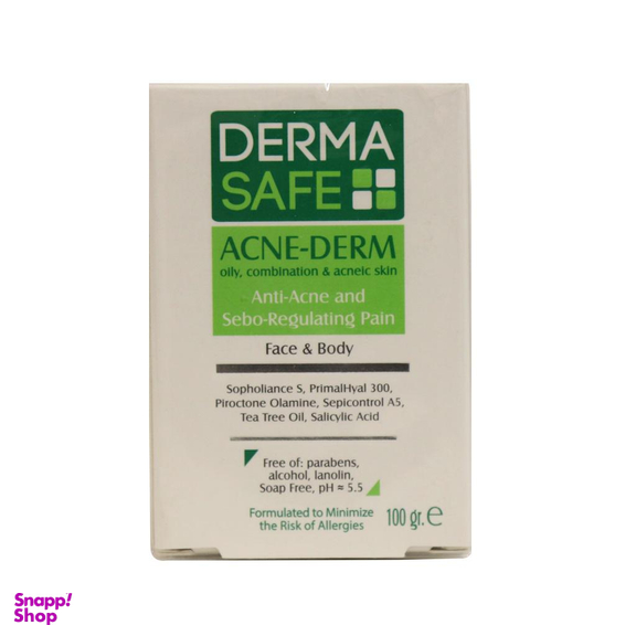 پن شستشو درماسیف (Dermasafe) مدل ACNE DERM وزن 100 گرم