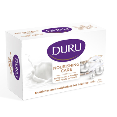 صابون حمام دورو (Duru) مدل Milk And Pearl وزن 120 گرم