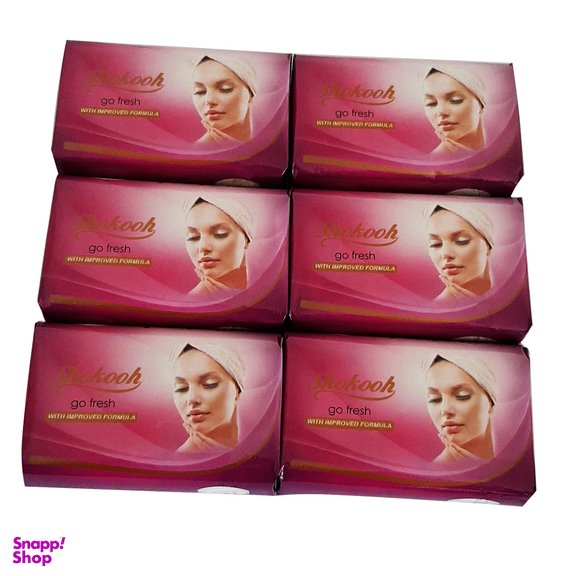 صابون شستشو شکوه (Shokouh) مدل 222 وزن 90 گرم مجموعه 6 عددی