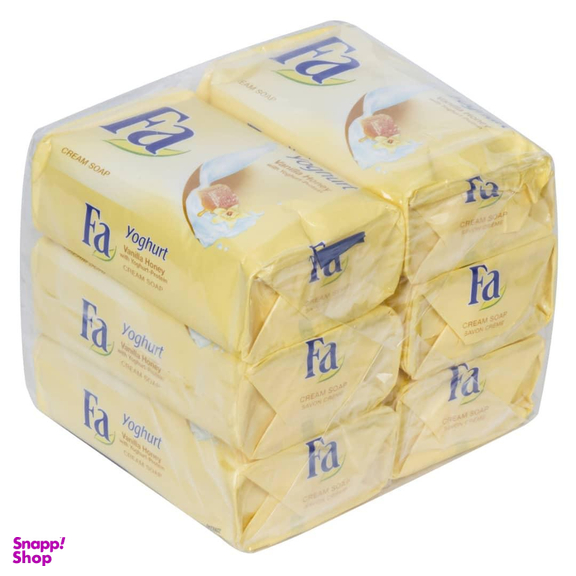 صابون شستشو فا (Fa) مدل Vanilla HOney وزن 175 گرم بسته 6 عددی