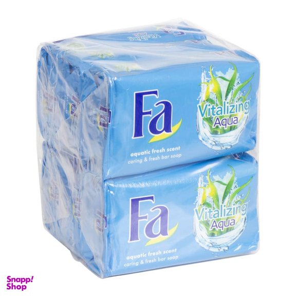 صابون شستشو فا (Fa) مدل vitalizing Aqua وزن 175 گرم بسته 6 عددی