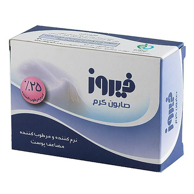 صابون کرمی فیروز (Firooz) وزن 120 گرم