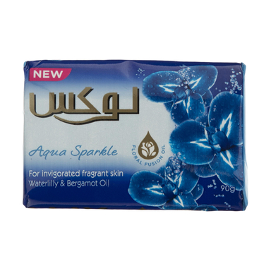 صابون شستشو لوکس (Lux) مدل Aqua and Sparkle وزن 90 گرم بسته 6 عددی