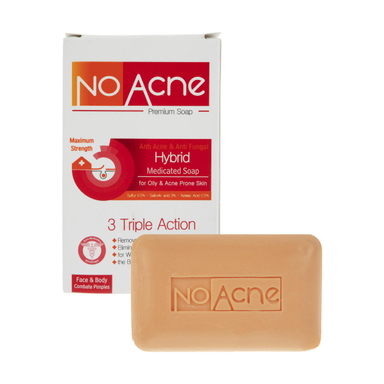 صابون شستشو نو آکنه (No acne) مدل Hybrid وزن 100 گرم