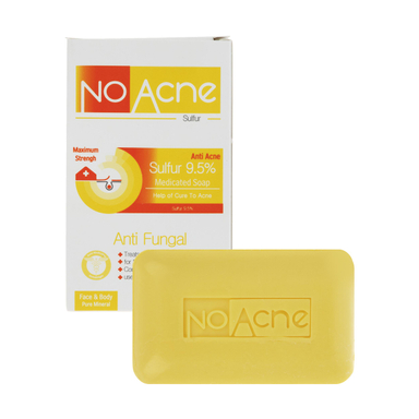 صابون شستشو نو آکنه (No acne) مدل Sulfur وزن 100 گرم