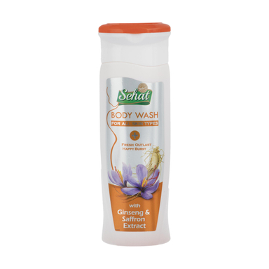 شامپو بدن صحت (Sehat) مدل Ginseng & Saffron Extract حجم 300 میلی‌لیتر