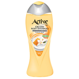 شامپو بدن کرمی اکتیو (Active) مدل Vanilla & Honey وزن 400 گرم