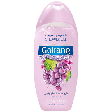 شامپو بدن گلرنگ (Golrang) مدل Grape حجم 400 میلی‌ لیتر