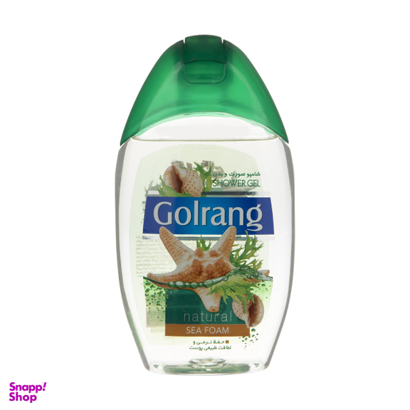 شامپو بدن گلرنگ (Golrang) مدل Natural حجم 280 میلی‌لیتر