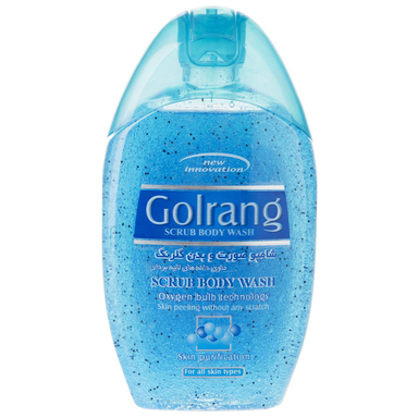 شامپو بدن گلرنگ (Golrang) مدل Scrub Blue حجم 280 میلی‌لیتر