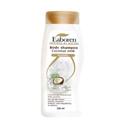 شامپو بدن لابورن (Laboren) مدل Coconut milk حجم 300 میلی‌لیتر