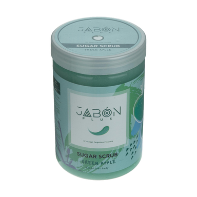 اسکراب شکری لایه بردار پوست ژبن پلاس (Jabon plus) مدل Green Apple وزن 900 گرم