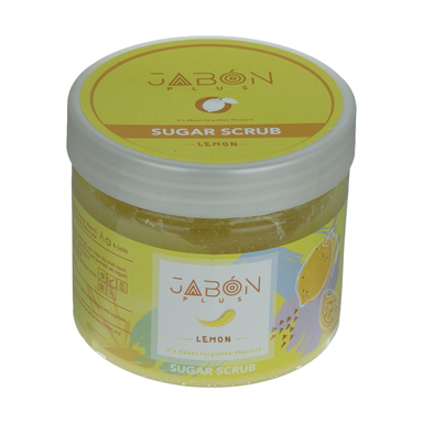 اسکراب شکری لایه بردار پوست ژبن پلاس (Jabon plus) مدل Lemon وزن 450 گرم