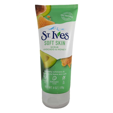 اسکراب لایه بردار پوست اس تی.ایوز (ST.Ives) مدل عصاره آووکادو و عسل وزن 170 گرم