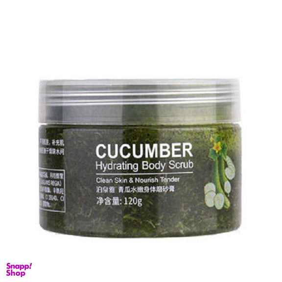 اسکراب بدن بایوآکوا (BioAqua) حاوی عصاره خیار حجم 120 میلیلیتر