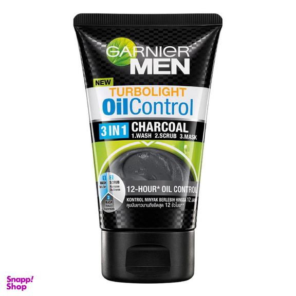 اسکراب لایه بردار پوست گارنیه (Garnier) مدل 3IN1 Charcoal حجم 100 میلیلیتر