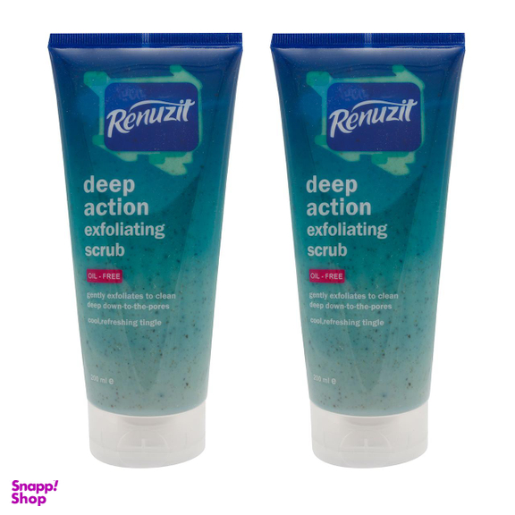 اسکراب لایه بردار رینو زیت (Renuzit) مدل Deep Action Exfolianting حجم 200 میلی‌لیتر بسته 2 عددی