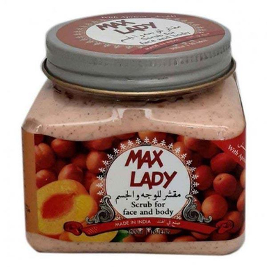 اسکراب لایه بردار مکس لیدی (Max lady) حاوی عصاره زردآلو حجم 300 میلی‌لیتر