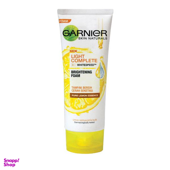 فوم لایه بردار پوست گارنیه (Garnier) مدل Light Complete حجم 100 میلیلیتر