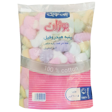 پنبه آرایشی پنبه هیدروفیل بوژان (bozhan) مدل 27004 وزن 100 گرم