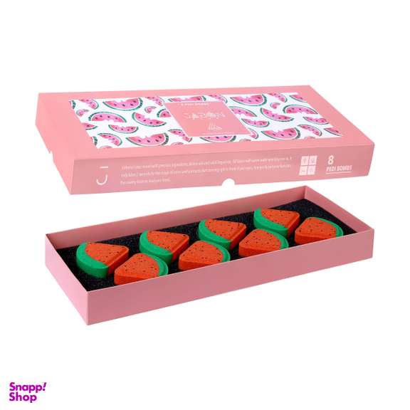 کوکتل پدیکور ژبن پلاس (Jabon plus) مدل Watermelon وزن 480 گرم بسته 8 عددی