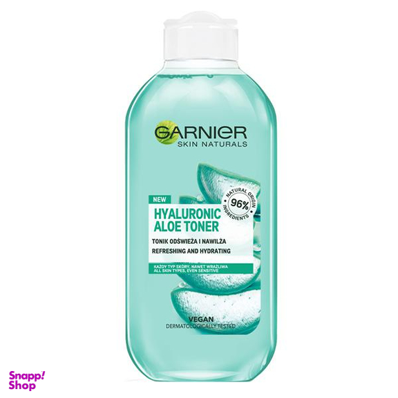 تونر پاک کننده صورت گارنیه (Garnier) مدل Aloe حجم 200 میلیلیتر