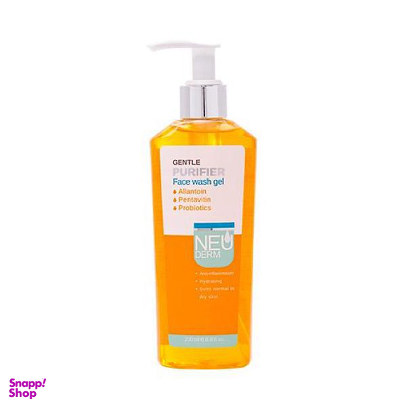 ژل شستشوی صورت نیودرم مدل Gentle Purifier کد 01 حجم 200 میلی لیتر