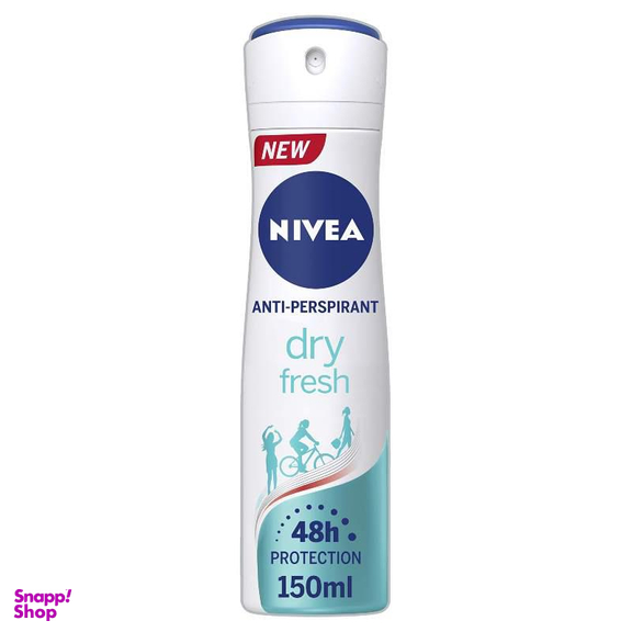 اسپری بدن زنانه نیوآ (Nivea) مدل Dry Fresh حجم 150 میلی‌لیتر