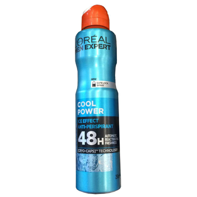 اسپری خوشبوکننده بدن مردانه لورآل (Loreal) مدل COOL POWER حجم 250 میلیلیتر