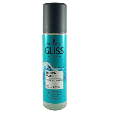 اسپری دو فاز مو گلیس (Gliss) مدل Million Gloss حجم 200 میلی لیتر