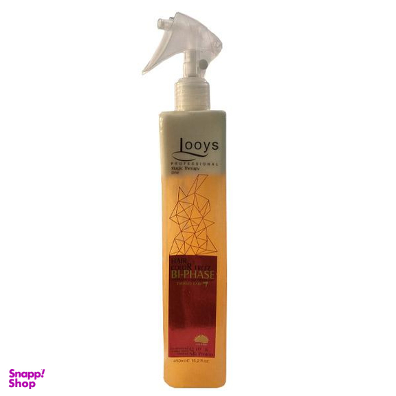 اسپری دوفاز مو لویز (Looys) مدل Q10 و Silk Protein حجم 450 میلی‌لیتر