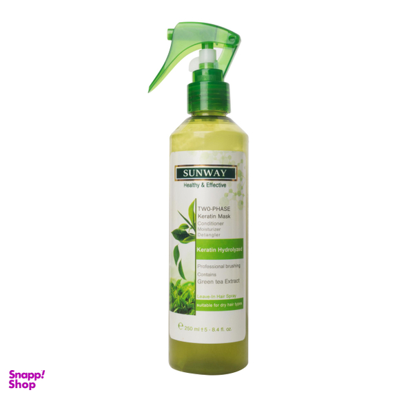 اسپری مو سان وی (Sunway) مدل Green Tea Extract حجم 250 میلی‌لیتر