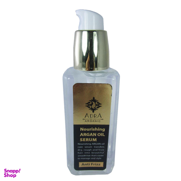 سرم مو مغذی آدرا (Adra) مدل Anti Frizz حاوی عصاره روغن آرگان و جوجوبا حجم 80 میلی‌ لیتر