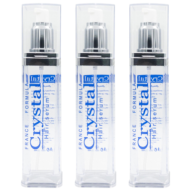 سرم مو کریستال (Crystal) مدل ترمیم کننده و درخشان کننده حجم 120 میلی‌لیتر مجموعه 3 عددی