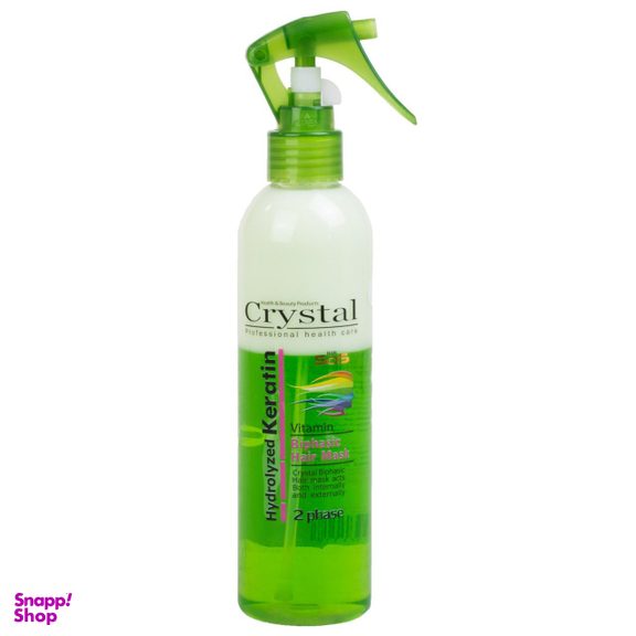 ماسک مو دو فاز کریستال (Crystal) مدل Hydrolyzed Keratin حجم 250 میلی‌لیتر