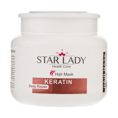 ماسک مو استار لیدی (Star Lady) مدل Keratin حجم 500 میلی‌ لیتر