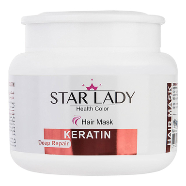 ماسک مو استار لیدی (Star Lady) مدل Keratin حجم 500 میلی‌ لیتر