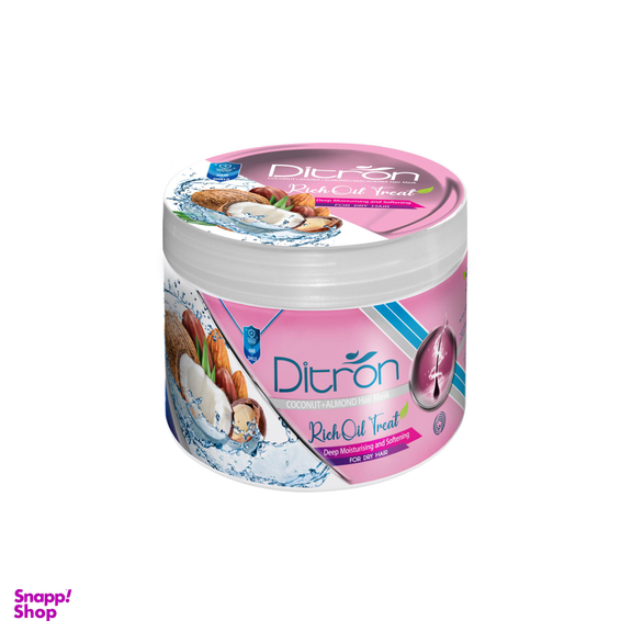 ماسک مو دیترون (Ditron) مدل COCONUT+ALMOND حجم 400 میلی‌لیتر