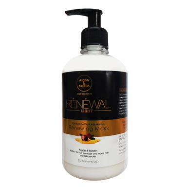 ماسک مو رنوال (Renewal) مدل aragan & keratin حجم 500 میلی‌لیتر