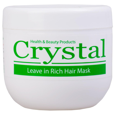ماسک موی مغذی کریستال (Crystal) مدل بدون آبکشی حجم 500 میلی‌لیتر