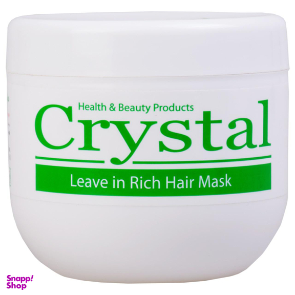 ماسک موی مغذی کریستال (Crystal) مدل بدون آبکشی حجم 500 میلی‌لیتر